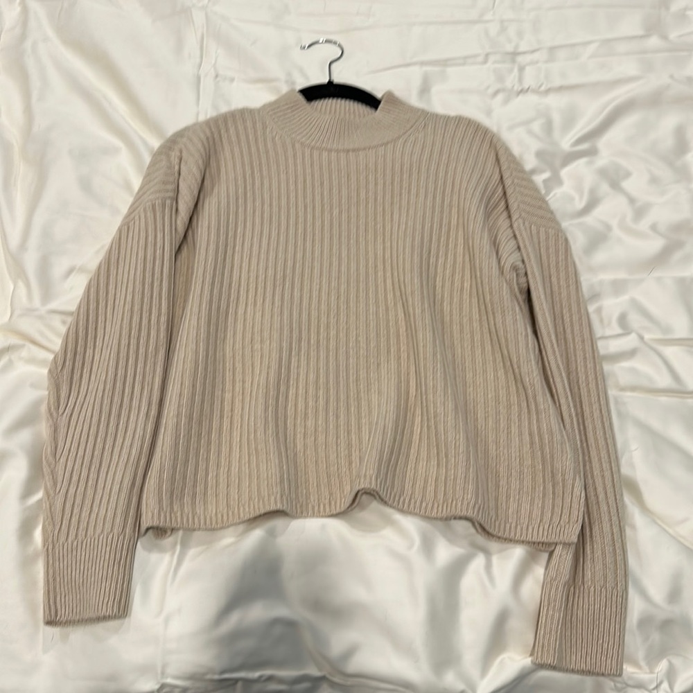 Madewell Beige Recycled Cashmere Sweater